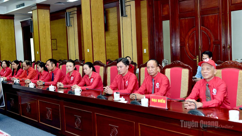 Đoàn đại biểu của tỉnh dự Đại hội đại biểu toàn quốc Hội Chữ thập đỏ Việt Nam lần thứ XII, nhiệm kỳ 2026 – 2031.