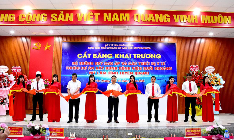 Khai trương Hệ thống Oxy cao &aacute;p hiện đại tại Bệnh viện Suối kho&aacute;ng Mỹ L&acirc;m