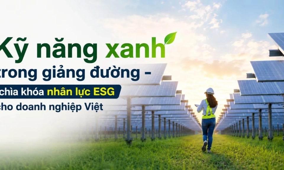 Kỹ năng xanh trong giảng đường - ch&igrave;a kh&oacute;a nh&acirc;n lực ESG cho doanh nghiệp Việt