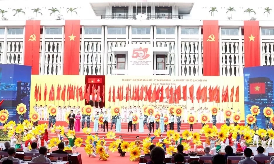 Kỷ niệm trọng thể 50 năm Ng&agrave;y th&agrave;nh phố S&agrave;i G&ograve;n-Gia Định mang t&ecirc;n Chủ tịch Hồ Ch&iacute; Minh