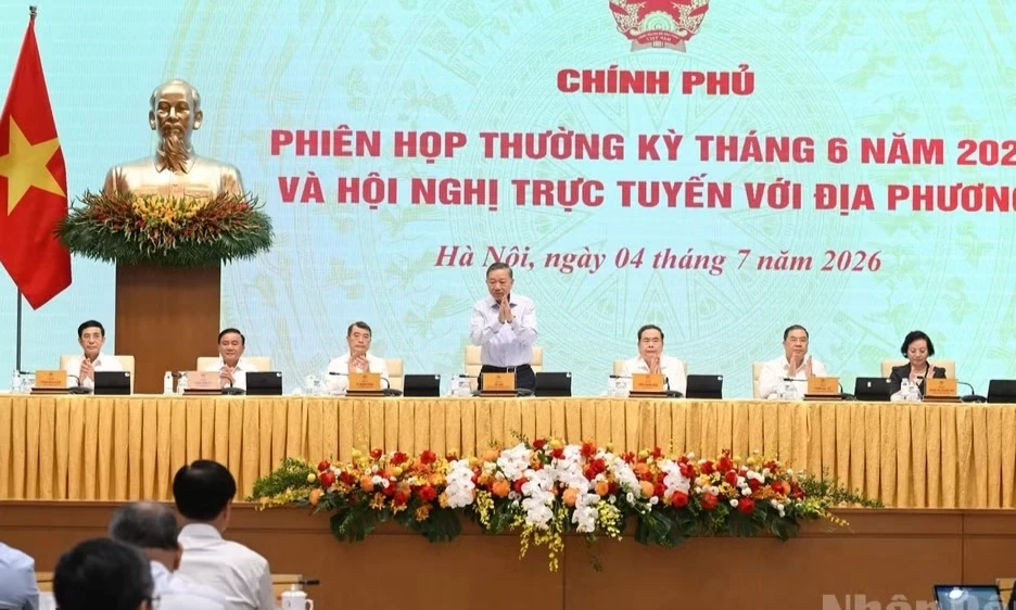 Tổng B&iacute; thư, Chủ tịch nước T&ocirc; L&acirc;m dự v&agrave; chỉ đạo Phi&ecirc;n họp Ch&iacute;nh phủ thường kỳ th&aacute;ng 6 v&agrave; Hội nghị trực tuyến với địa phương