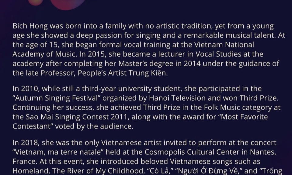 Ca sĩ B&iacute;ch Hồng đại diện Việt Nam tham gia Hội đồng gi&aacute;m khảo Asia Arts Festival