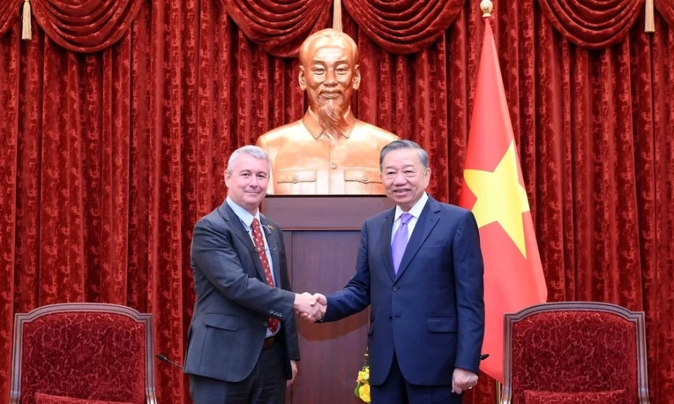 [Ảnh] Tổng B&iacute; thư, Chủ tịch nước T&ocirc; L&acirc;m tiếp Đại sứ c&aacute;c nước Bỉ, Na Uy, H&agrave; Lan v&agrave; Brazil