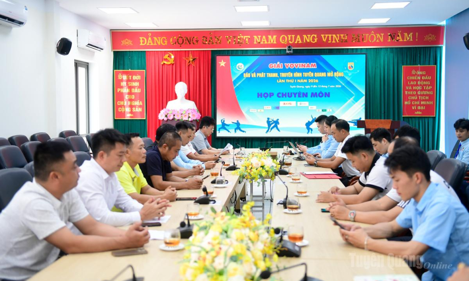 Bốc thăm, xếp lịch thi đấu Giải Vovinam B&aacute;o v&agrave; ph&aacute;t thanh, truyền h&igrave;nh Tuy&ecirc;n Quang mở rộng lần thứ I, năm 2026