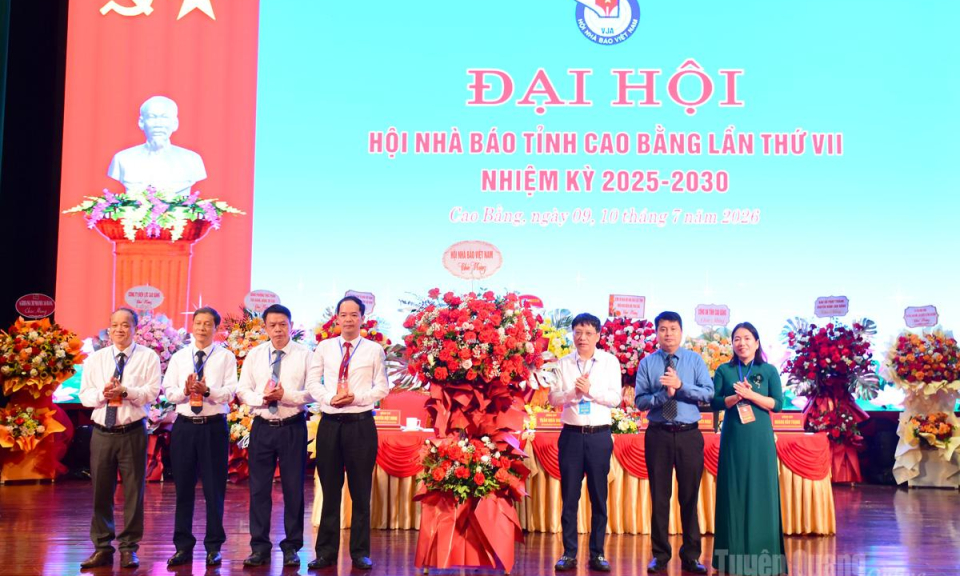Đại hội Hội Nh&agrave; b&aacute;o tỉnh Cao Bằng lần thứ VII, nhiệm kỳ 2025-2030