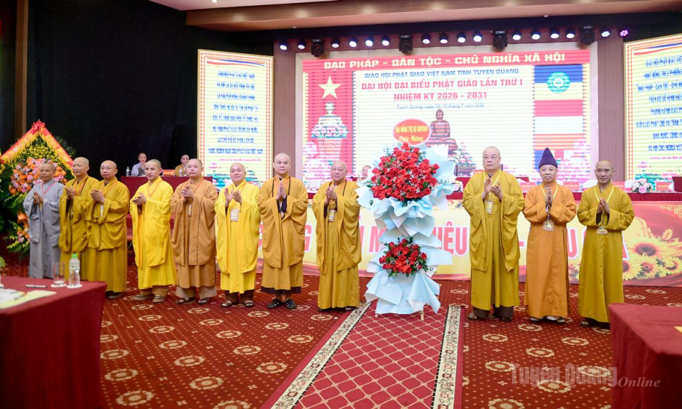 Đại hội đại biểu Phật gi&aacute;o tỉnh Tuy&ecirc;n Quang lần thứ I, nhiệm kỳ 2026-2031