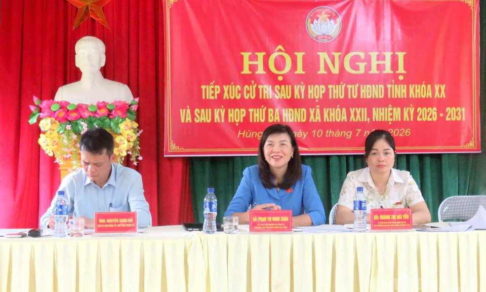 Đại biểu HĐND tỉnh tiếp x&uacute;c cử tri c&aacute;c địa phương