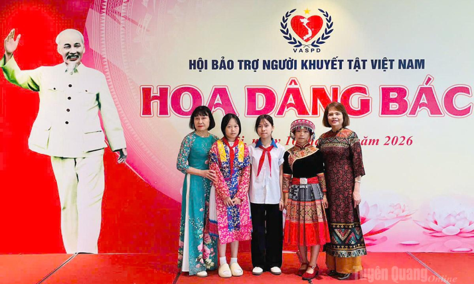 Tuy&ecirc;n Quang c&oacute; 3 trẻ mồ c&ocirc;i được biểu dương tại Chương tr&igrave;nh "Hoa d&acirc;ng B&aacute;c" năm 2026