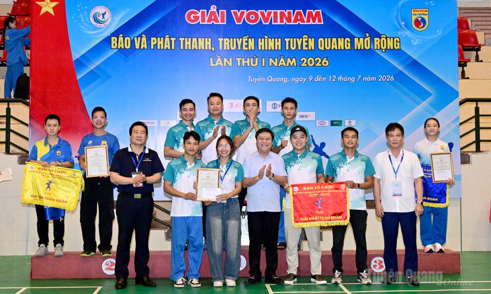 Bế mạc Giải Vovinam B&aacute;o v&agrave; ph&aacute;t thanh,truyền h&igrave;nh Tuy&ecirc;n Quang mở rộng lần thứ I năm 2026