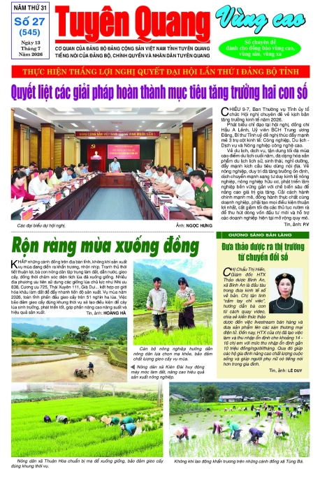 B&aacute;o Tuy&ecirc;n Quang v&ugrave;ng cao số 545