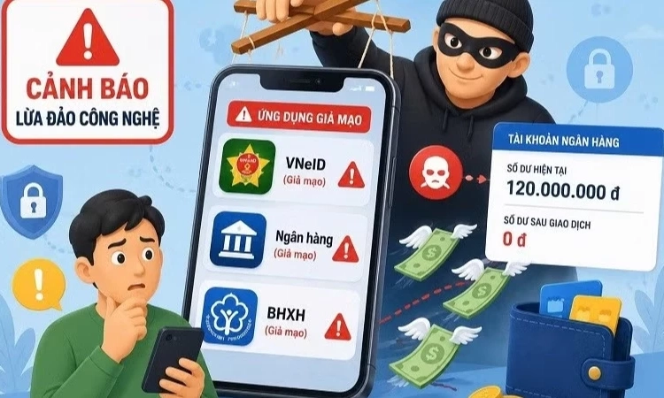 Lừa đảo n&uacute;p b&oacute;ng dịch vụ c&ocirc;ng trực tuyến