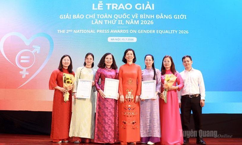 B&aacute;o v&agrave; ph&aacute;t thanh, truyền h&igrave;nh Tuy&ecirc;n Quang đoạt 2 giải tại cuộc thi B&aacute;o ch&iacute; to&agrave;n quốc về B&igrave;nh đẳng giới năm 2026