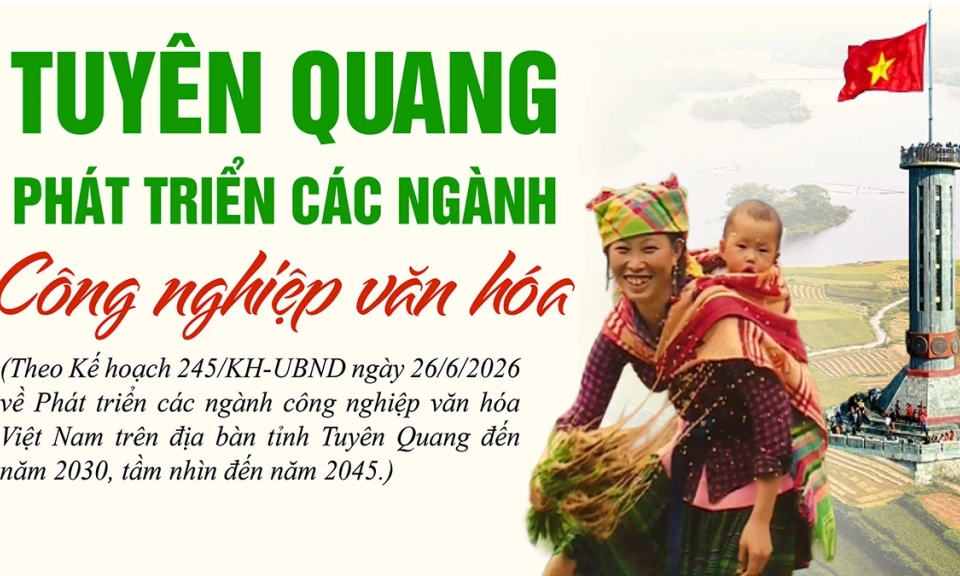 Tuy&ecirc;n Quang ph&aacute;t triển c&aacute;c ng&agrave;nh c&ocirc;ng nghiệp văn h&oacute;a