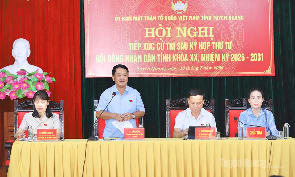 Tập trung giải quyết, c&oacute; kết quả cụ thể trả lời kiến nghị của cử tri phường N&ocirc;ng Tiến