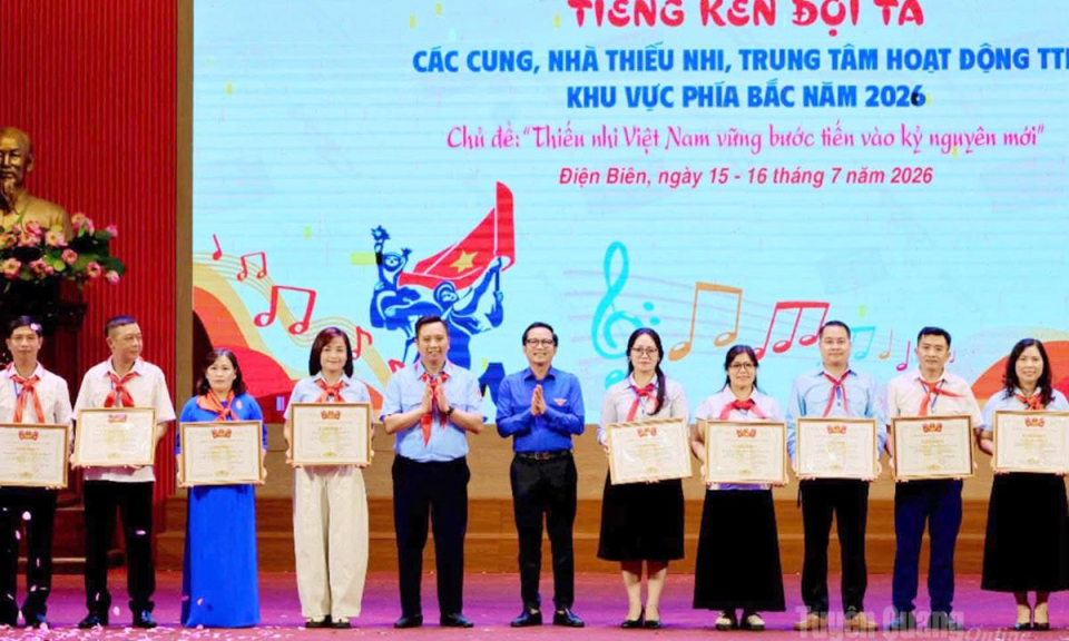 Đo&agrave;n thiếu nhi tỉnh Tuy&ecirc;n Quang đạt th&agrave;nh t&iacute;ch xuất sắc tại Li&ecirc;n hoan &ldquo;Tiếng k&egrave;n Đội ta&rdquo; khu vực ph&iacute;a Bắc năm 2026