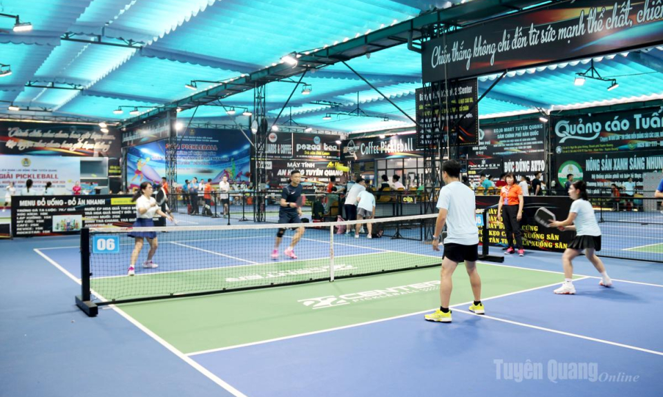 Khai mạc Giải Pickleball đo&agrave;n vi&ecirc;n, người lao động tỉnh Tuy&ecirc;n Quang năm 2026