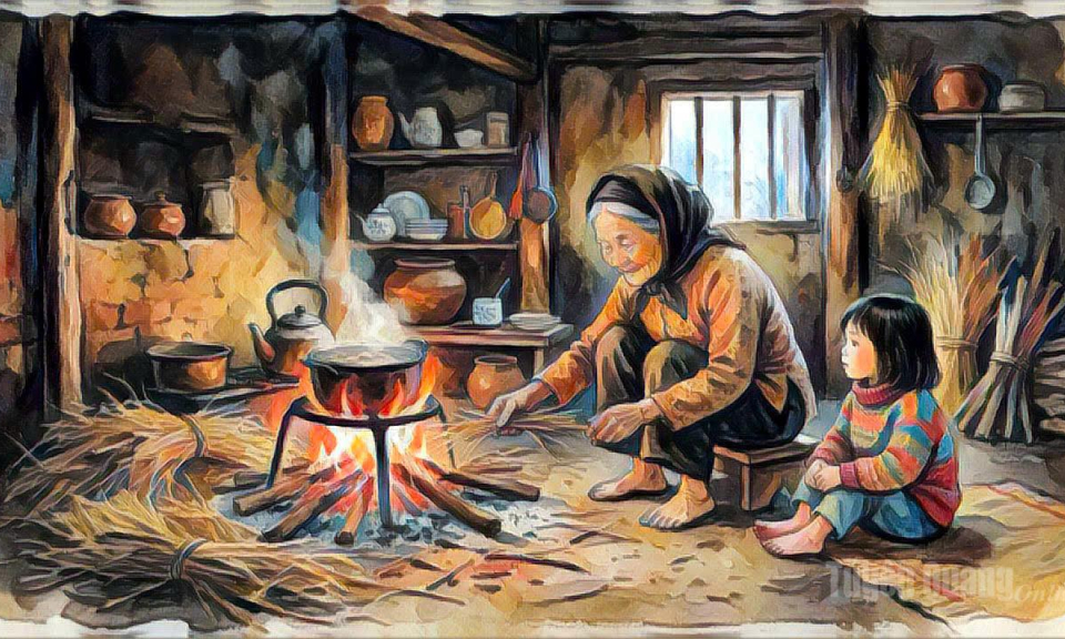 Kh&oacute;i bếp chiều xưa