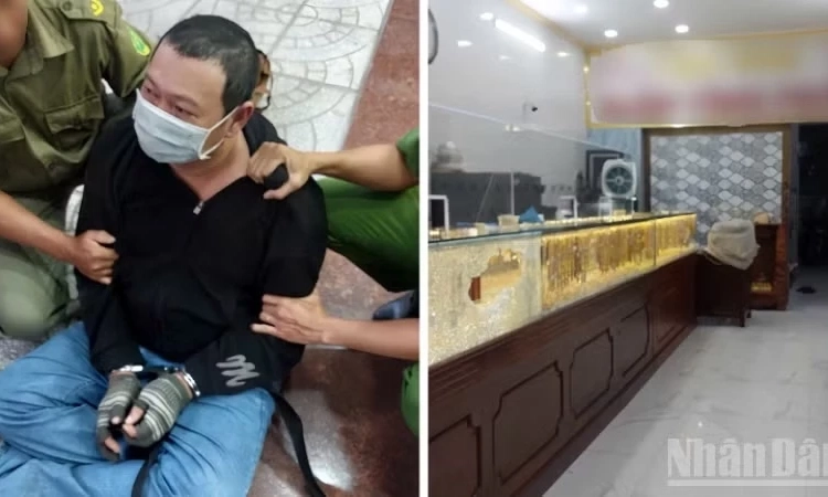 Cần Thơ: C&ocirc;ng an x&atilde; c&ugrave;ng người d&acirc;n bắt quả tang đối tượng cướp tiệm v&agrave;ng