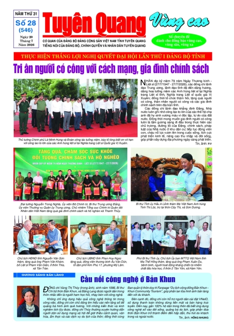 B&aacute;o Tuy&ecirc;n Quang v&ugrave;ng cao số 546