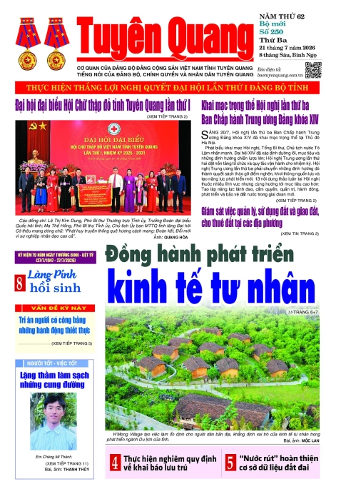 B&aacute;o Tuy&ecirc;n Quang số 250