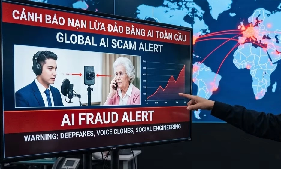 Cảnh b&aacute;o l&agrave;n s&oacute;ng lừa đảo c&ocirc;ng nghệ cao sử dụng AI