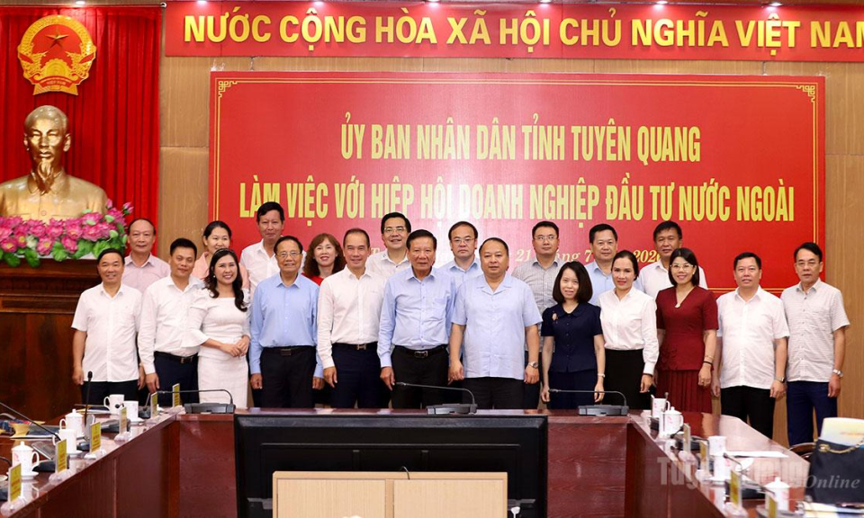 Vafie sẵn s&agrave;ng đồng h&agrave;nh c&ugrave;ng Tuy&ecirc;n Quang x&uacute;c tiến, kết nối c&aacute;c doanh nghiệp FDI đầu tư v&agrave;o tỉnh