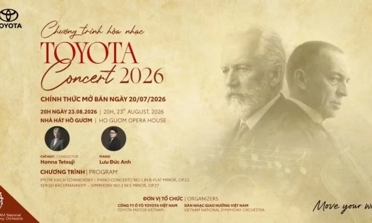 Ch&iacute;nh thức mở b&aacute;n v&eacute; chương tr&igrave;nh H&ograve;a nhạc Toyota 2026