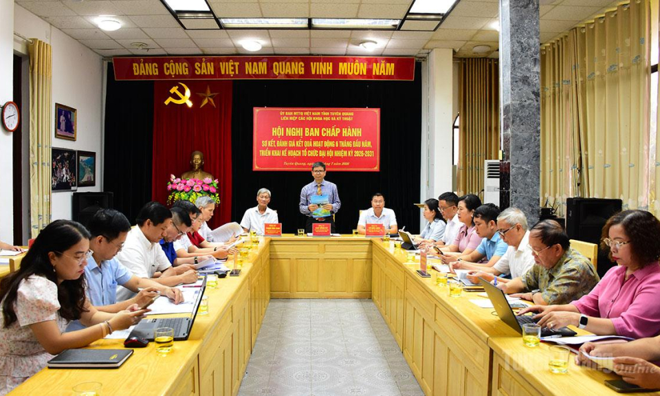 Chuẩn bị tốt c&aacute;c điều kiện Đại hội đại biểu Li&ecirc;n hiệp c&aacute;c Hội Khoa học v&agrave; Kỹ thuật tỉnh