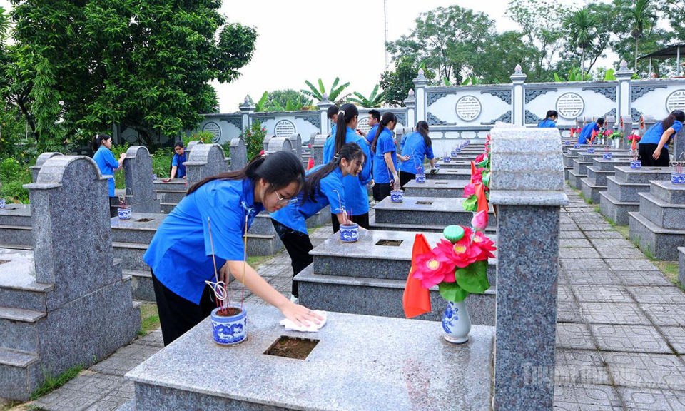 Tuổi trẻ Tuy&ecirc;n Quang đồng loạt triển khai c&aacute;c hoạt động tri &acirc;n Ng&agrave;y Thương binh - Liệt sĩ