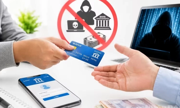 Tiếp tay cho lừa đảo từ việc thu&ecirc; t&agrave;i khoản ng&acirc;n h&agrave;ng