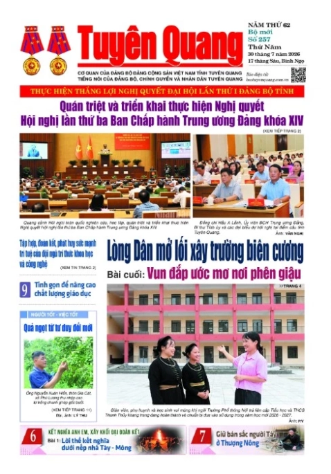 B&aacute;o Tuy&ecirc;n Quang số 257