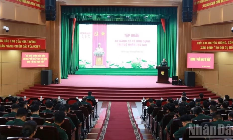 Học viện Qu&acirc;n y n&acirc;ng cao kỹ năng sử dụng AI cho c&aacute;n bộ, nh&acirc;n vi&ecirc;n v&agrave; học vi&ecirc;n