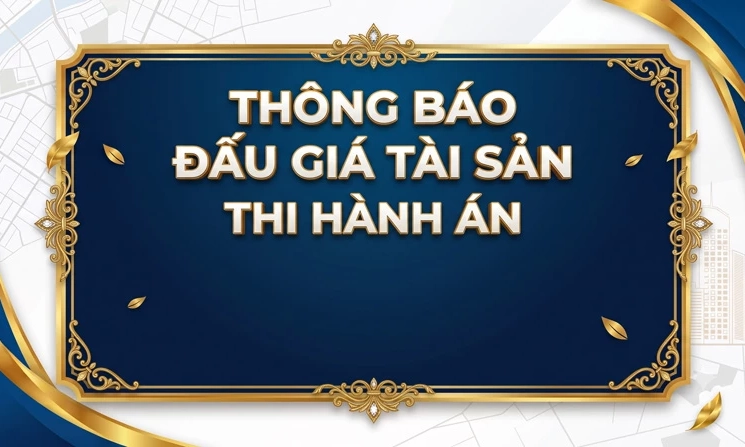 Th&ocirc;ng b&aacute;o đấu gi&aacute; t&agrave;i sản thi h&agrave;nh &aacute;n