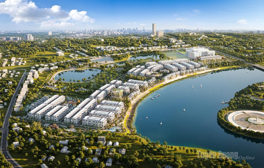 Phối cảnh dự án Khu đô thị Thời đại ven sông Times Riverside, phường An Tường.