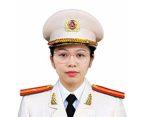  “Nữ Công an  cơ sở xuất sắc” năm 2025,  Thiếu tá  Phạm Thị Dung, Trưởng Công an xã Yên Nguyên.