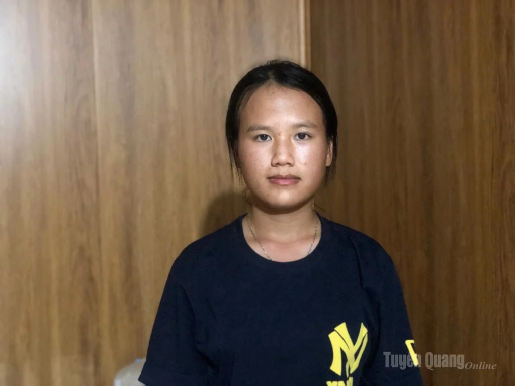Chân dung em Hoàng Thị Hải Yến.