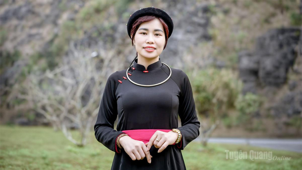 Chị Chẩu Thị Hiến, đại diện thanh niên tỉnh Tuyên Quang tham dự Vòng chung kết Cuộc thi “Dự án khởi nghiệp thanh niên nông thôn” năm 2026.