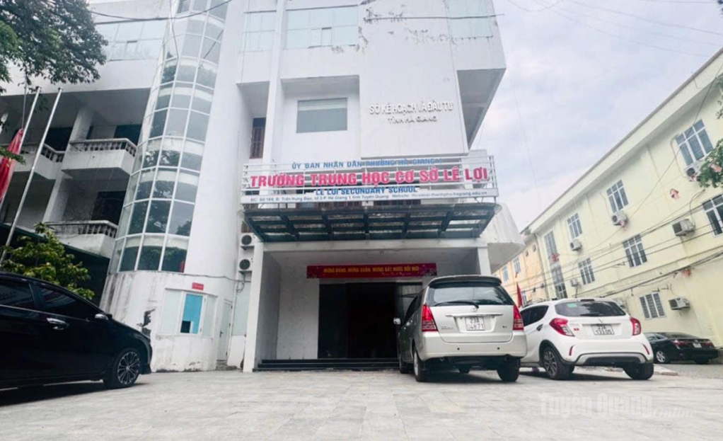 Cơ sở nhà, đất Sở Kế hoạch và Đầu tư tỉnh Hà Giang cũ  đã được bàn giao cho Trường THCS Lê Lợi khai thác, sử dụng. 