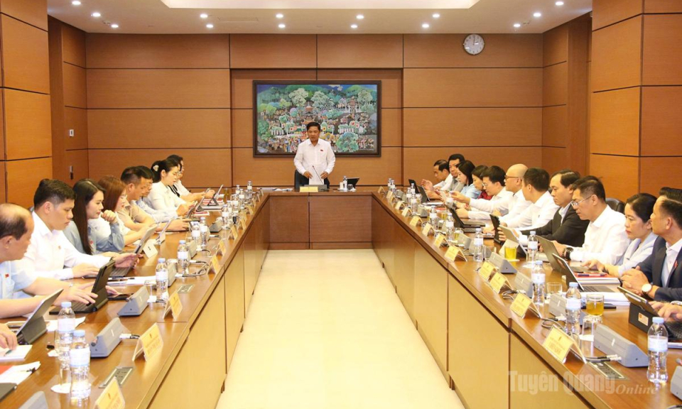 Đại biểu Quốc hội tỉnh Tuy&ecirc;n Quang thảo luận tại Kỳ họp kh&ocirc;ng thường lệ thứ nhất, Quốc hội kh&oacute;a XVI