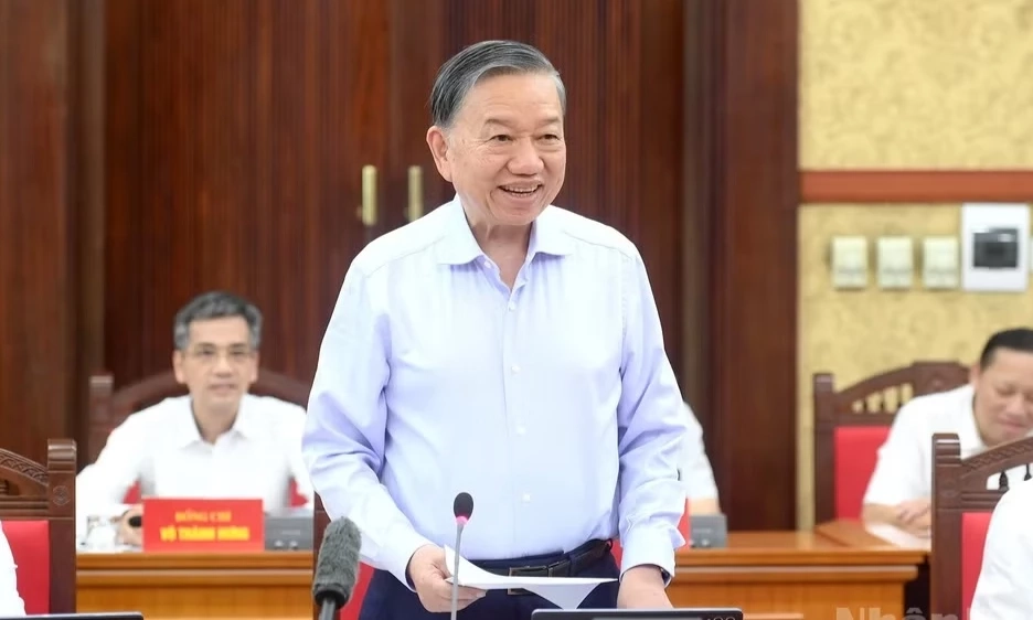 Th&ocirc;ng b&aacute;o Kết luận của Tổng B&iacute; thư, Chủ tịch nước T&ocirc; L&acirc;m tại Phi&ecirc;n họp Ban Chỉ đạo Trung ương thực hiện Nghị quyết số 57-NQ/TW
