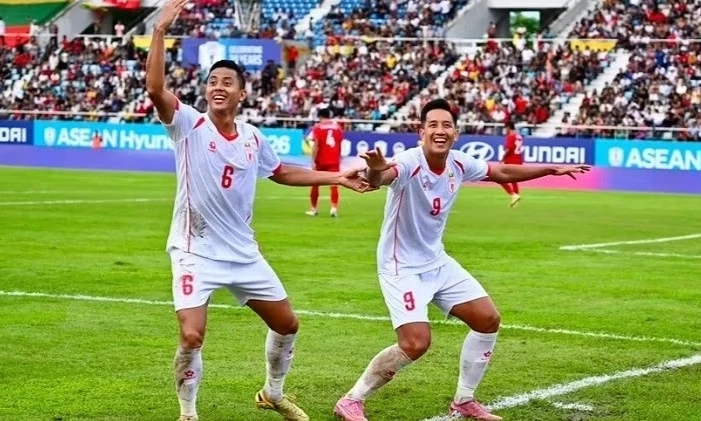 Chủ nh&agrave; Myanmar thắng đậm L&agrave;o, nu&ocirc;i hy vọng v&agrave;o b&aacute;n kết