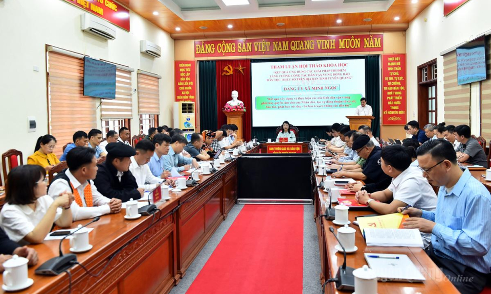 Hội thảo khoa học về tăng cường c&ocirc;ng t&aacute;c d&acirc;n vận v&ugrave;ng đồng b&agrave;o d&acirc;n tộc thiểu số