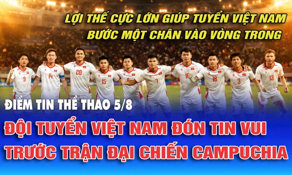 Đội tuyển Việt Nam đ&oacute;n tin vui trước trận đại chiến Campuchia