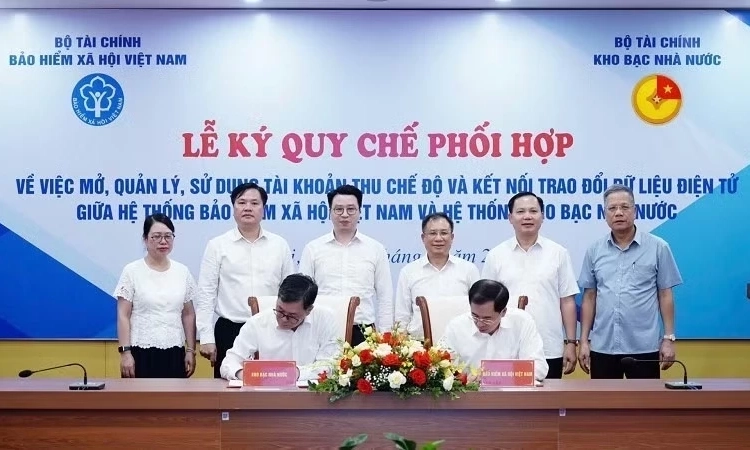 Bảo hiểm x&atilde; hội Việt Nam v&agrave; Kho bạc Nh&agrave; nước k&yacute; kết Quy chế phối hợp