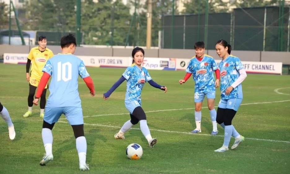 Đội tuyển nữ Việt Nam hội qu&acirc;n, hướng tới ASIAD 2026
