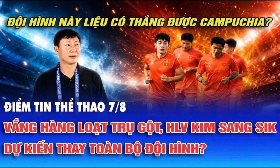 Vắng h&agrave;ng loạt trụ cột, HLV Kim Sang Sik dự kiến thay to&agrave;n bộ đội h&igrave;nh?