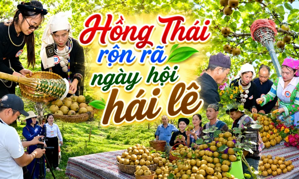 Hồng Th&aacute;i rộn r&atilde; ng&agrave;y hội h&aacute;i l&ecirc;