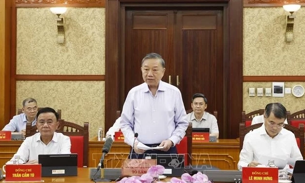 Th&ocirc;ng b&aacute;o Kết luận của Tổng B&iacute; thư, Chủ tịch nước T&ocirc; L&acirc;m tại Phi&ecirc;n họp Ban Chỉ đạo Trung ương thực hiện Nghị quyết 57