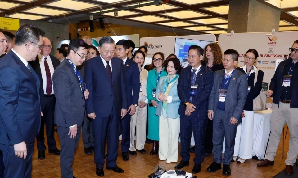 [Ảnh] Tổng B&iacute; thư, Chủ tịch nước T&ocirc; L&acirc;m dự Diễn đ&agrave;n Tech Connect tại Đại học C&ocirc;ng nghệ Sydney