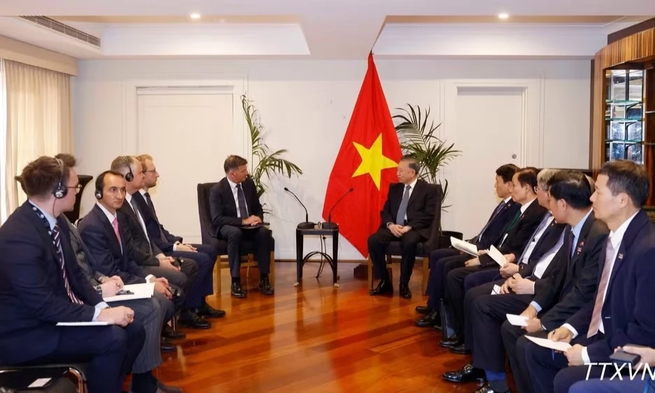 Tổng B&iacute; thư, Chủ tịch nước T&ocirc; L&acirc;m tiếp L&atilde;nh đạo Li&ecirc;n đảng Tự do-Quốc gia Australia